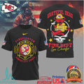 Kansas City ChiefsOfficial NFL Grateful Dead Firefighter 3D Shirt - Limotees LLC