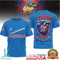 Kansas Jayhawks “I Bleed Crimson & Blue” Heart Football T Shirt - Limotees LLC
