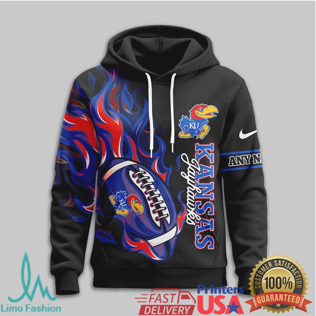 Kansas Jayhawks Rock Chalk Custom Name 3D All Over Print T Shirt - Limotees LLC