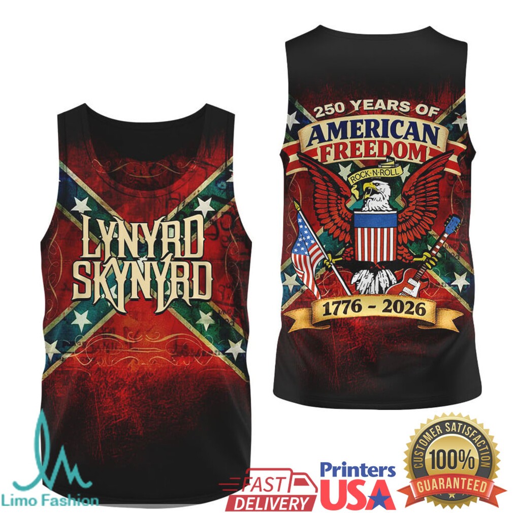 Lynyrd Skynyrd 250 Years of American Freedom 1776 2026 Tribute T Shirt