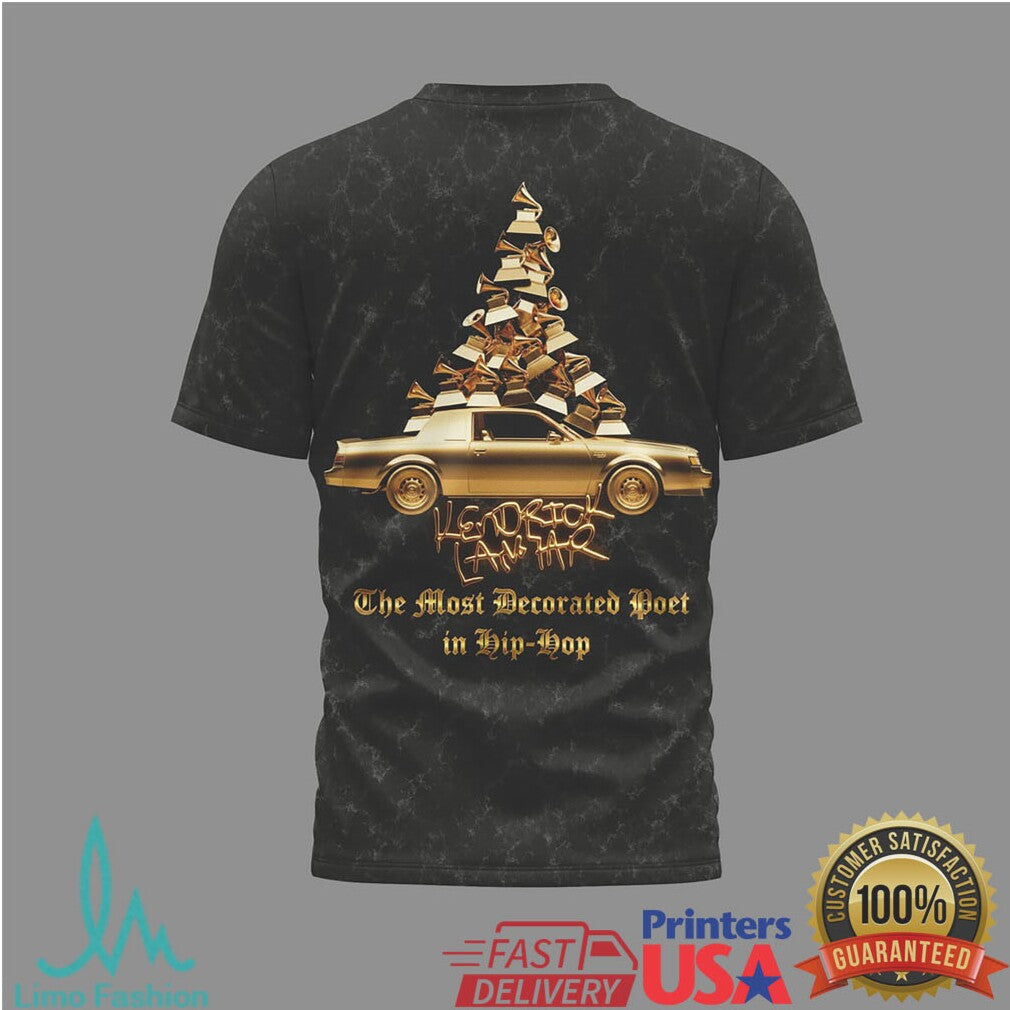 Kendrick Lamar “The Most Decorated Poet” King Kendrick Hip Hop Tee - Limotees LLC