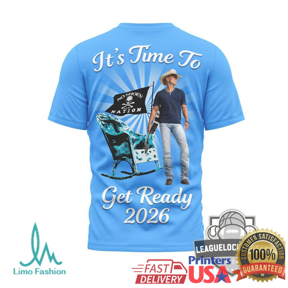 Kenny Chesney “No Shoes Nation” It's Time To Get Ready 2026 T Shirt - Limotees LLC