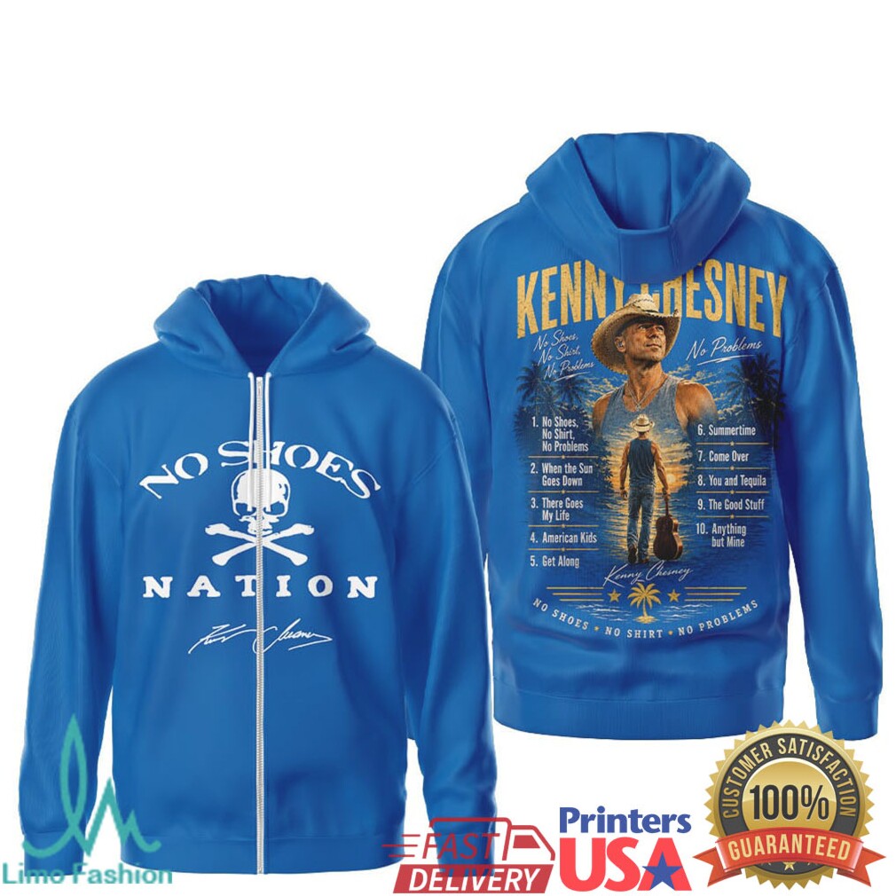 Kenny Chesney No Shoes Nation Tour 2026 Blue T Shirt - Limotees LLC