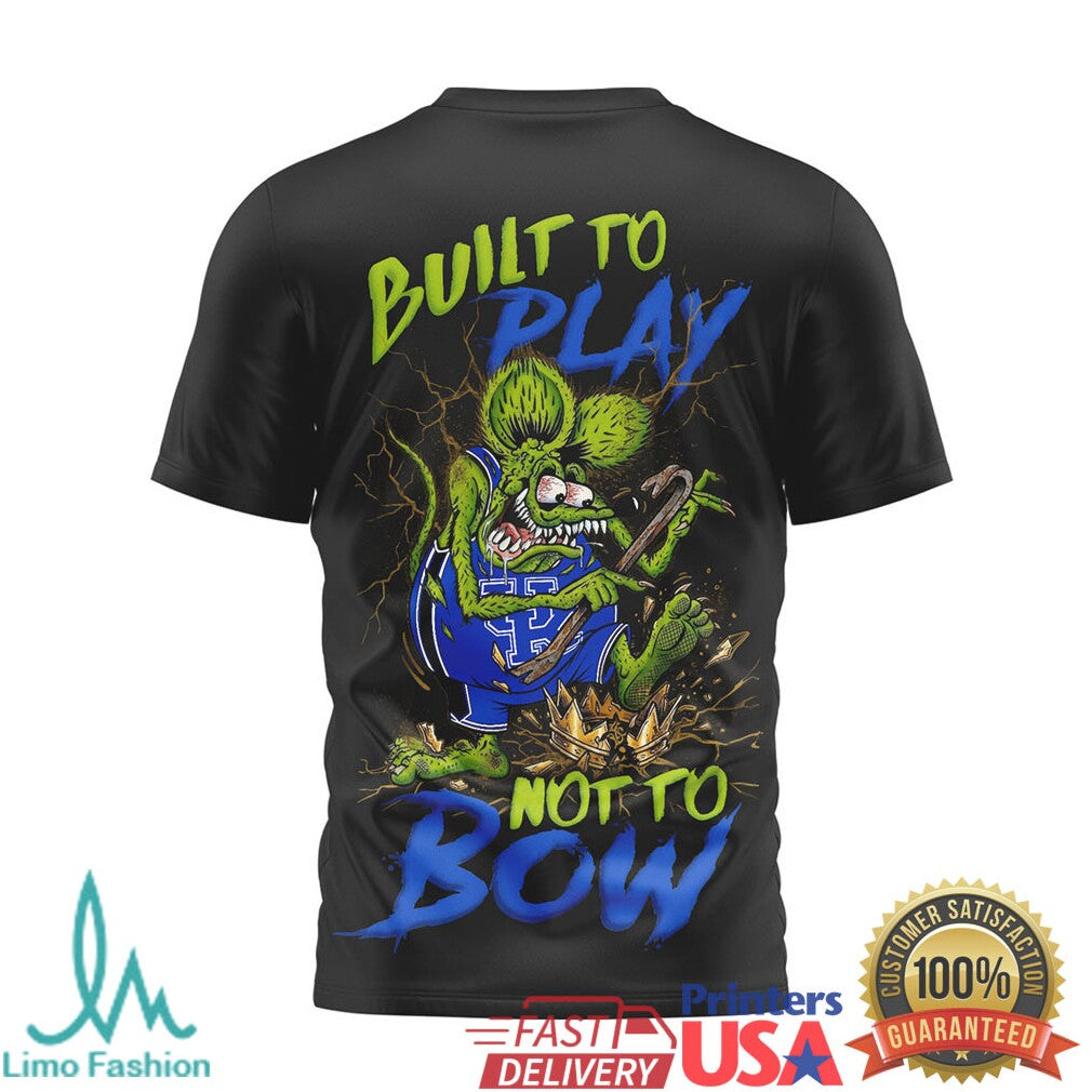 Kentucky Wildcats Custom Rat Fink Graphic T Shirt Built To Play - Limotees LLC