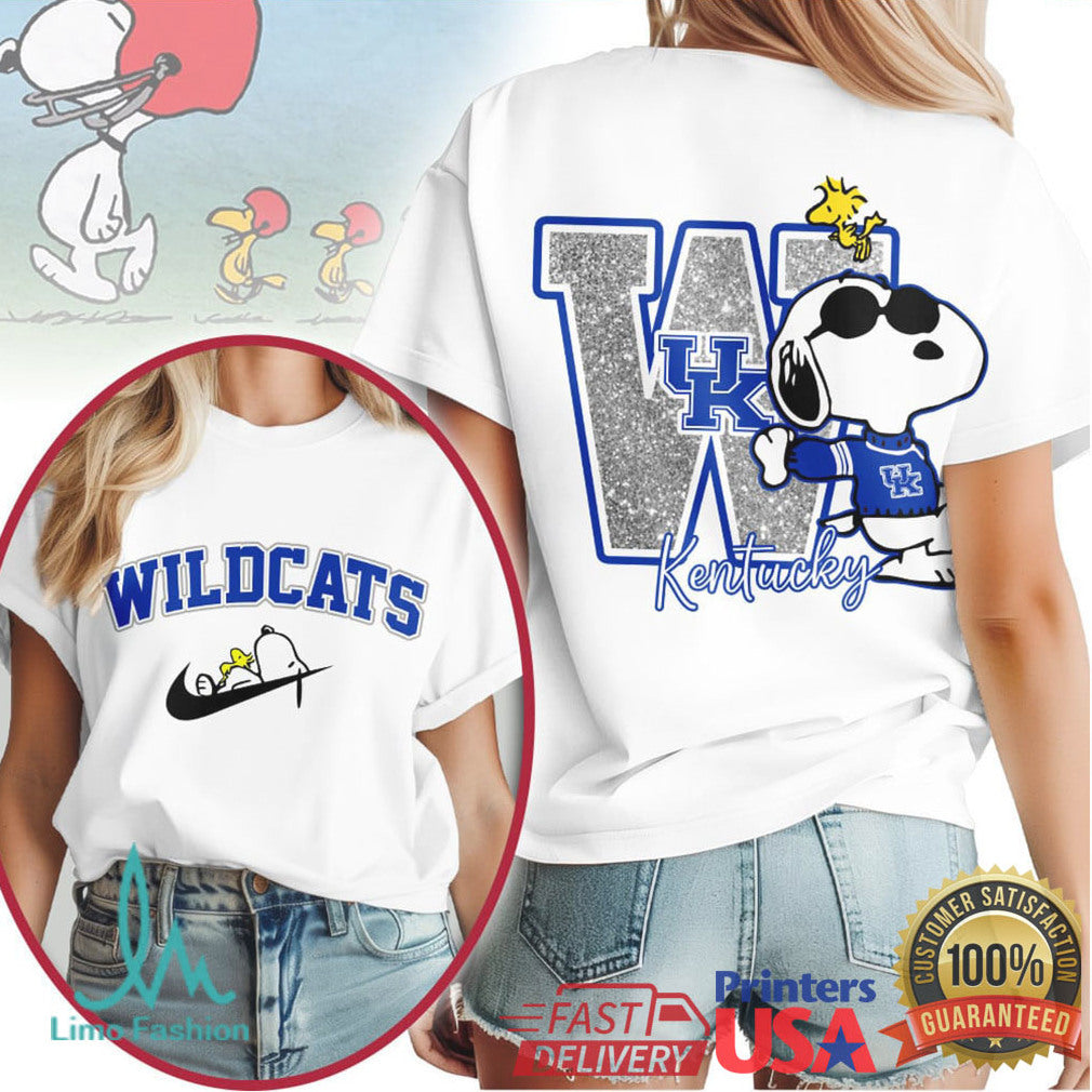 Kentucky Wildcats Snoopy Joe Cool UK Fan T Shirt - Limotees LLC