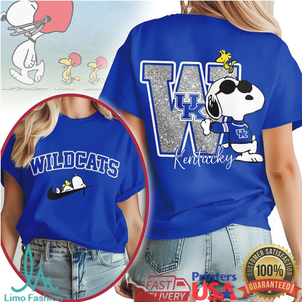 Kentucky Wildcats Snoopy Joe Cool UK Fan T Shirt - Limotees LLC