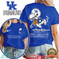Kentucky Wildcats Snoopy Peanuts Football Fan Graphic T Shirt - Limotees LLC