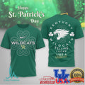 Kentucky Wildcats St. Patrick's Day Celtic Shamrock Mascot T Shirt - Limotees LLC