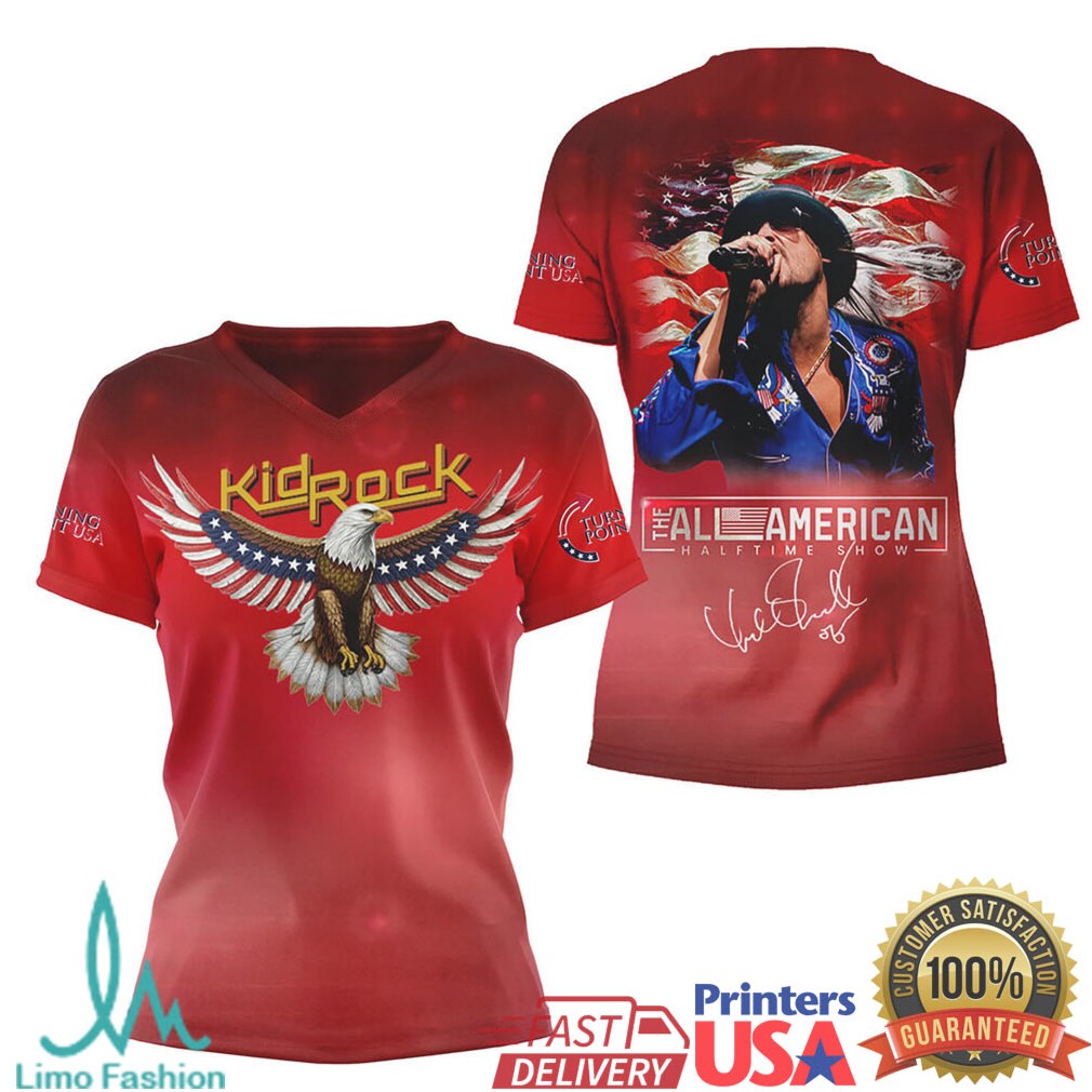 Kid Rock All American Halftime Show American Eagle Patriot T Shirt - Limotees LLC