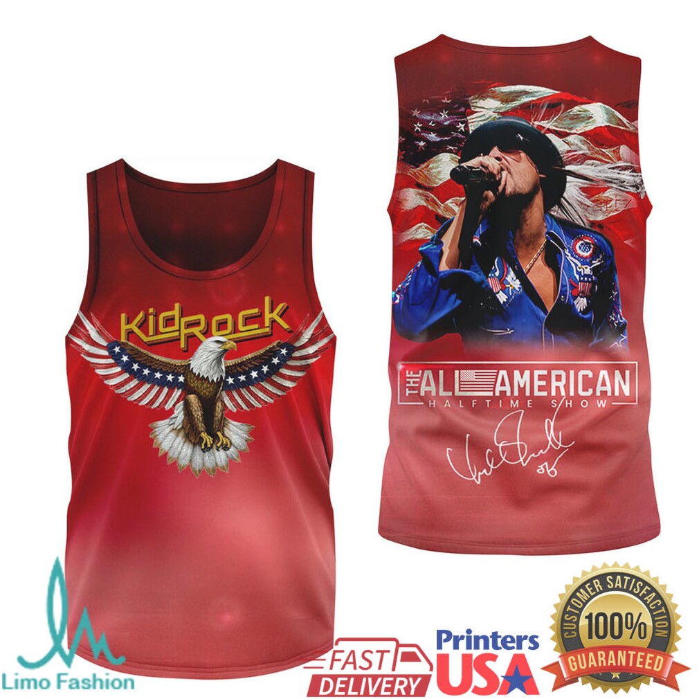 Kid Rock All American Halftime Show American Eagle Patriot T Shirt - Limotees LLC
