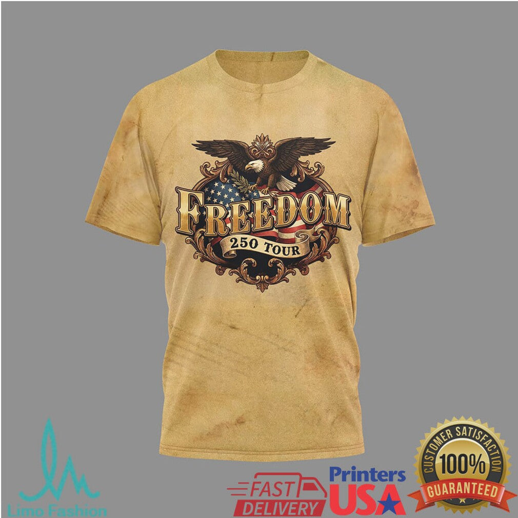 Kid Rock Freedom 250 Tour T Shirt Road to Nashville Vintage Style - Limotees LLC