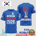 Korea Republic FIFA World Cup 2026 Fan Jersey South Korea Soccer T Shirt
