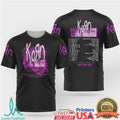 Korn Architects Euro Tour 2026 Pink Portrait Double Sided T Shirt - Limotees LLC
