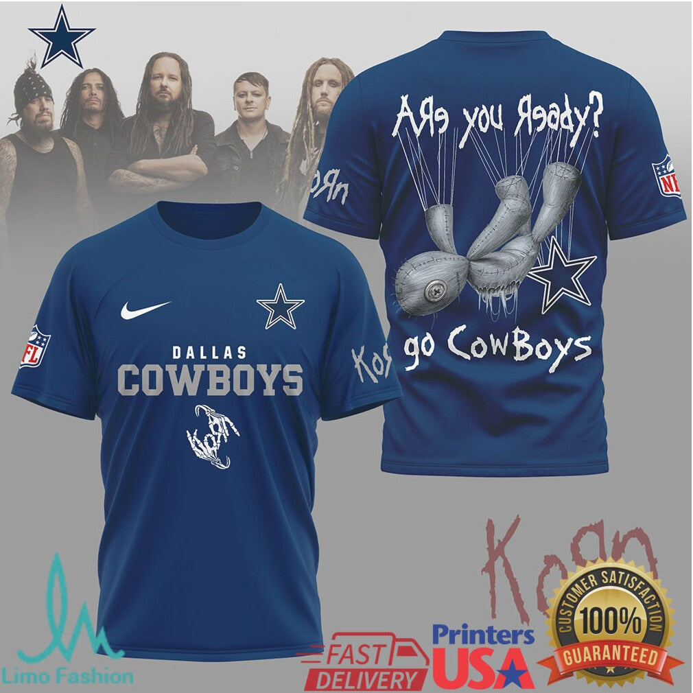 Korn x Dallas Cowboys NFL Are You Ready Issues Doll T Shirt - Limotees LLC