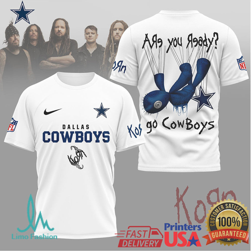 Korn x Dallas Cowboys NFL Are You Ready Issues Doll T Shirt - Limotees LLC