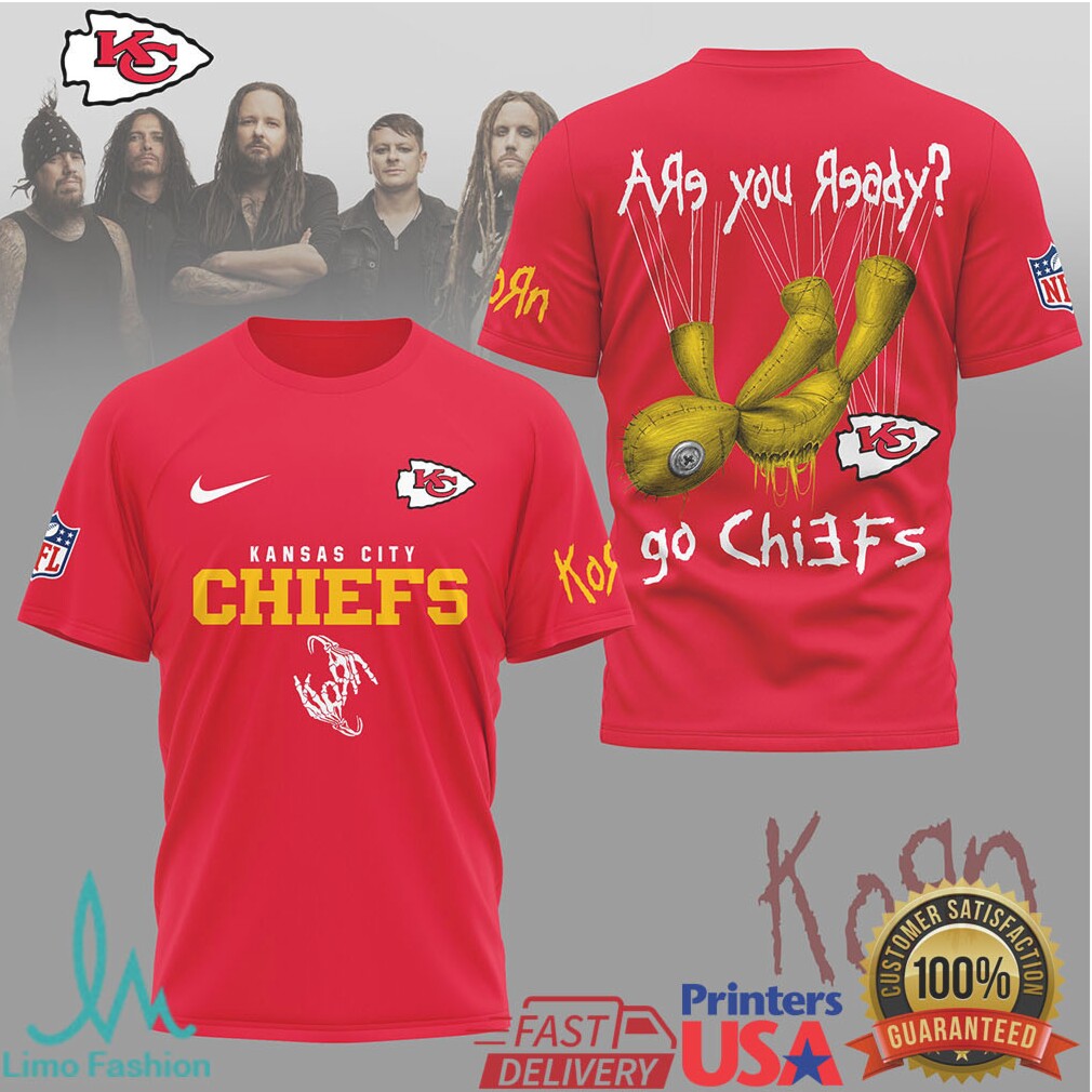 Korn x Kansas City Chiefs NFL Are You Ready Issues Doll T Shirt - Limotees LLC