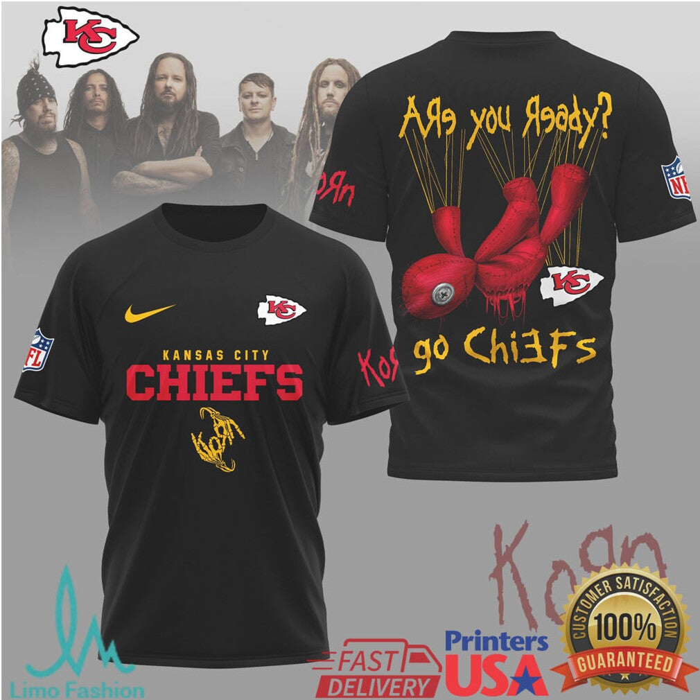 Korn x Kansas City Chiefs NFL Are You Ready Issues Doll T Shirt - Limotees LLC