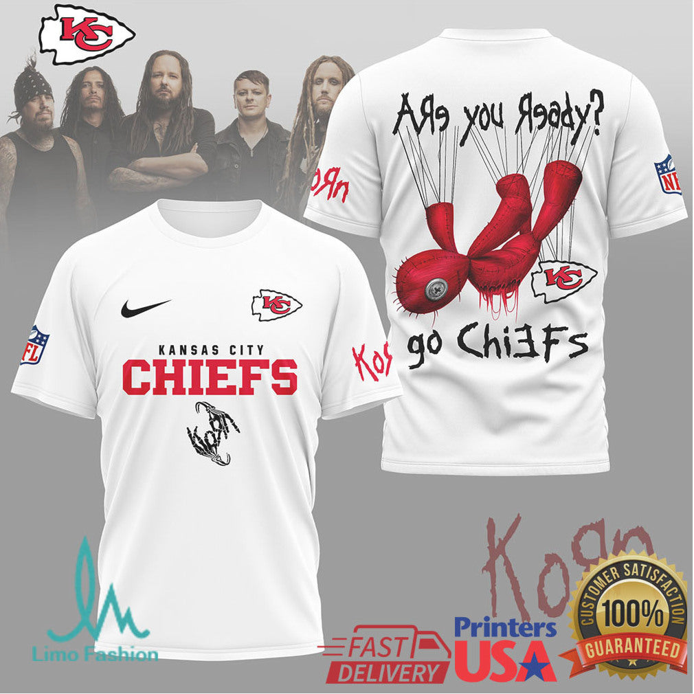 Korn x Kansas City Chiefs NFL Are You Ready Issues Doll T Shirt - Limotees LLC