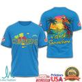 LA Chargers It's 5 O'Clock Somewhere Tropical Parrot Fan T Shirt - Limotees LLC