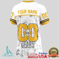 Pittsburgh Steelers Official NFL Luffy Gear 5 Special Edition Baseball Jersey Custom Name - Limotees LLC