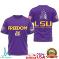 LSU Tigers Freedom University Louisiana State Patriotic T Shirt - Limotees LLC