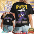 LSU Tigers Grateful Dead Bear Geaux Tigers Football T Shirt - Limotees LLC