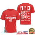 LSU Tigers RED Military Support Shirt Remember Everyone Deployed T Shirt - Limotees LLC