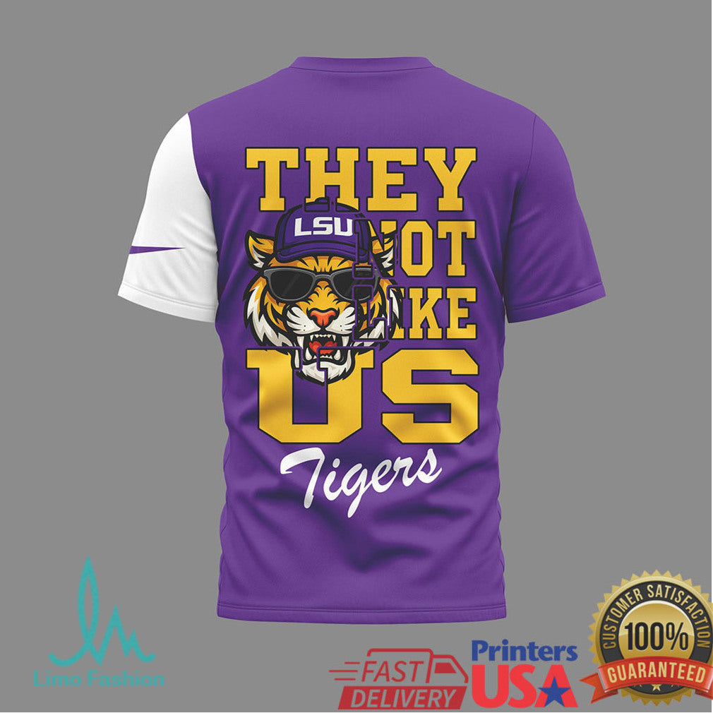 LSU Tigers “They Not Like Us” Football Mascot Graphic T Shirt - Limotees LLC
