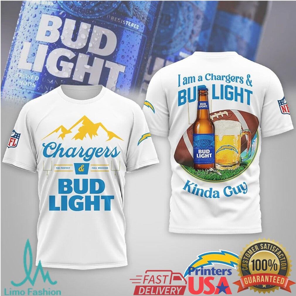 La Chargers Bud Light Kinda Guy Girl Stadium Beer Shirt - Limotees LLC