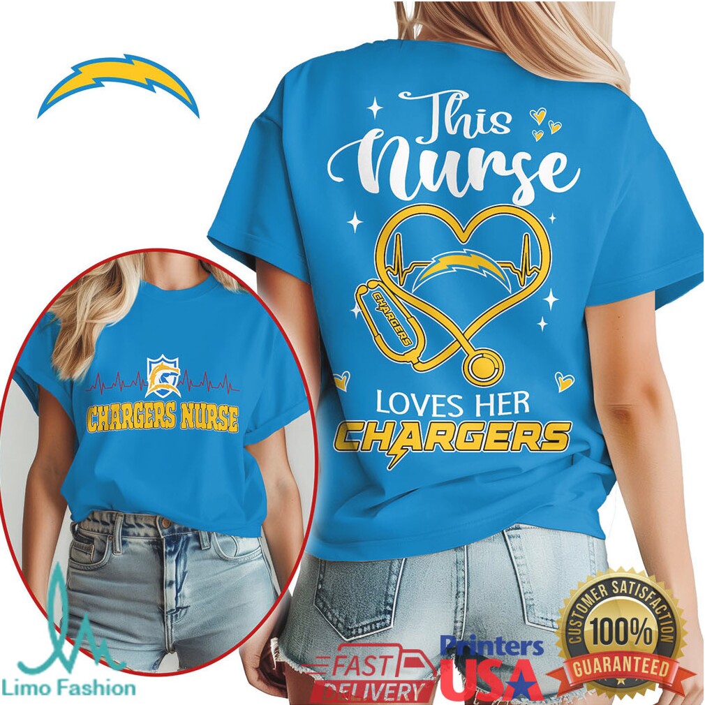 La Chargers Nurse Team Pride Nursing Tshirt Design - Limotees LLC