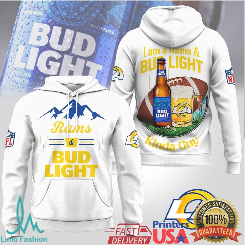 La Rams Bud Light Kinda Guy Girl Mountain Design Shirt - Limotees LLC