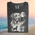 Labrador Retriever Night Moon Forest Graphic T Shirt - Limotees LLC