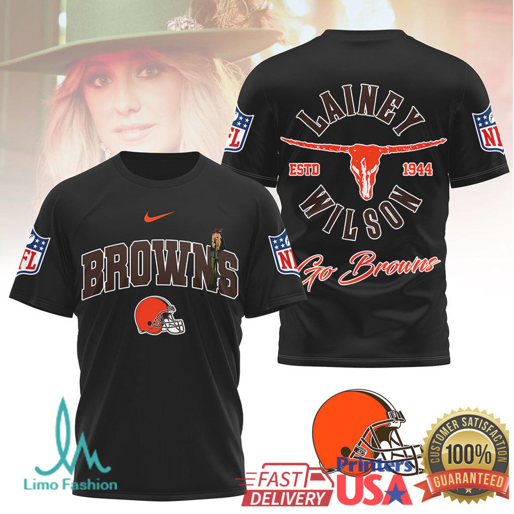 Lainey Wilson x Cleveland Browns Longhorn Edition NFL Shirt - Limotees LLC
