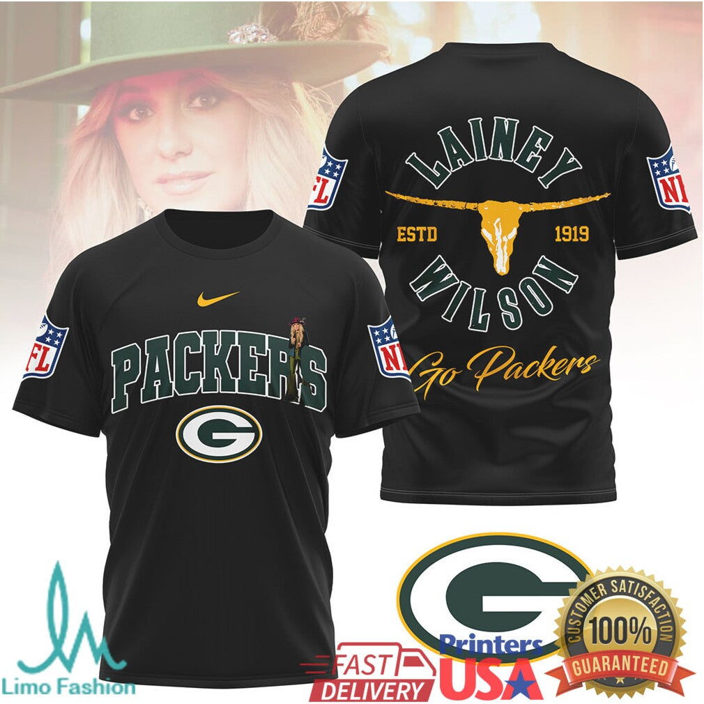 Lainey Wilson x Green Bay Packers Gameday Country Tee - Limotees LLC