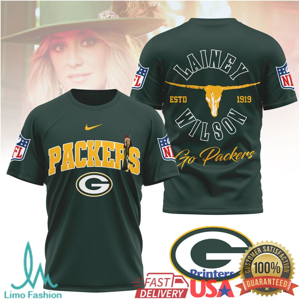 Lainey Wilson x Green Bay Packers Gameday Country Tee - Limotees LLC