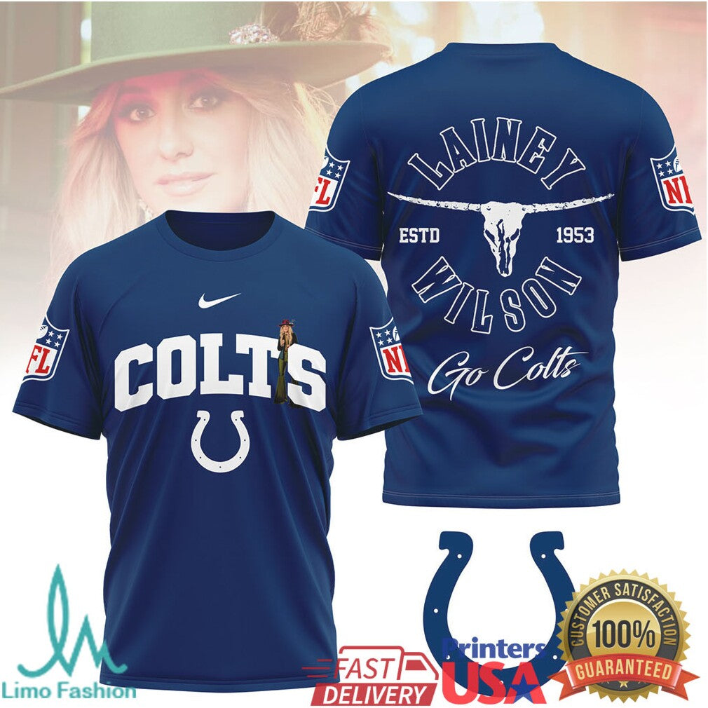 Lainey Wilson x Indianapolis Colts Vintage Style NFL Shirt - Limotees LLC