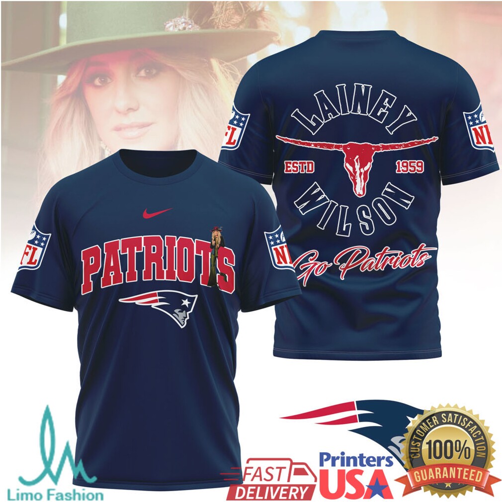 Lainey Wilson x New England Patriots Fan Graphic T Shirt - Limotees LLC