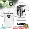 Las Vegas Raiders Arborist Tree Service American Flag T Shirt - Limotees LLC