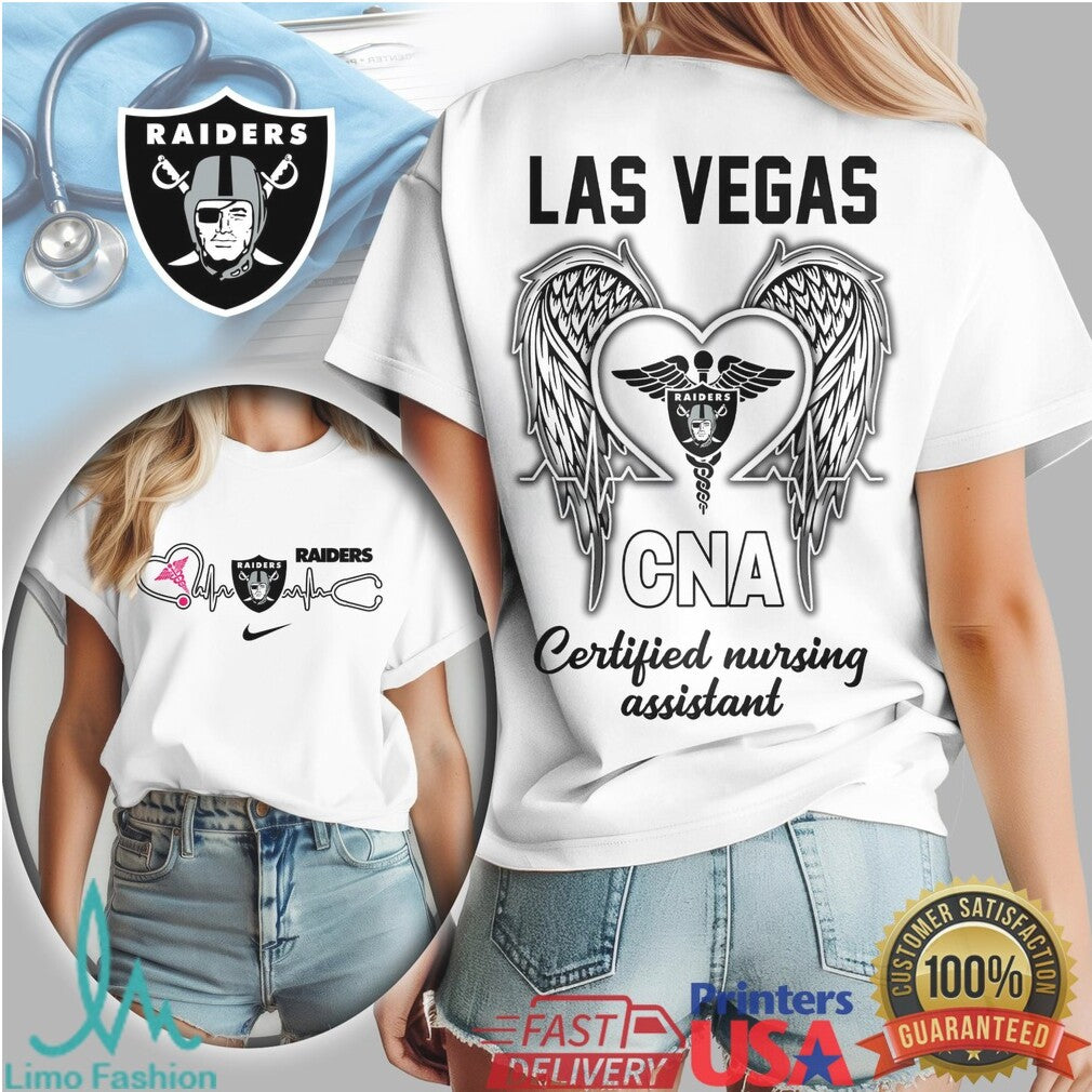 Las Vegas Raiders CNA Certified Nursing Assistant Fan T Shirt - Limotees LLC