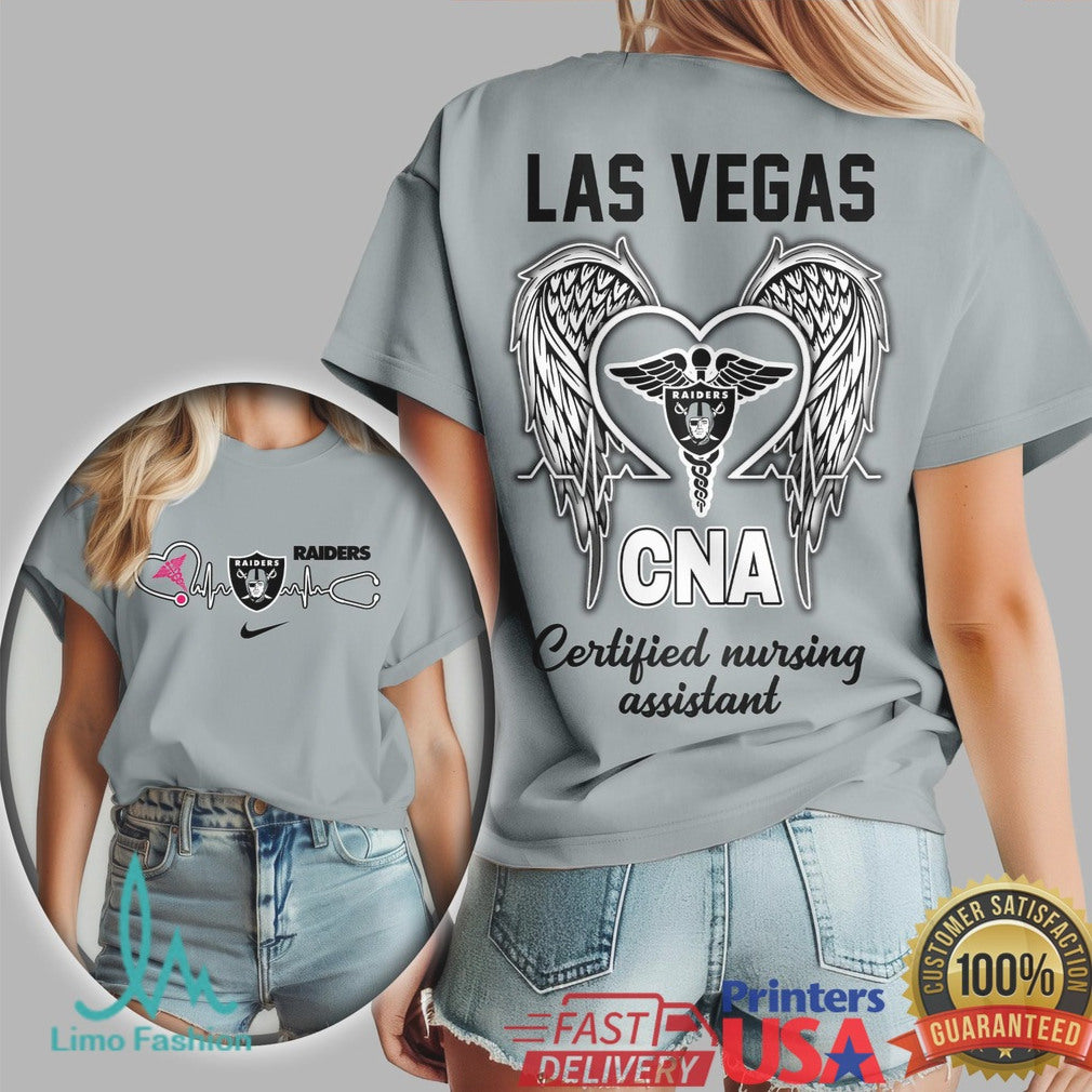 Las Vegas Raiders CNA Certified Nursing Assistant Fan T Shirt - Limotees LLC