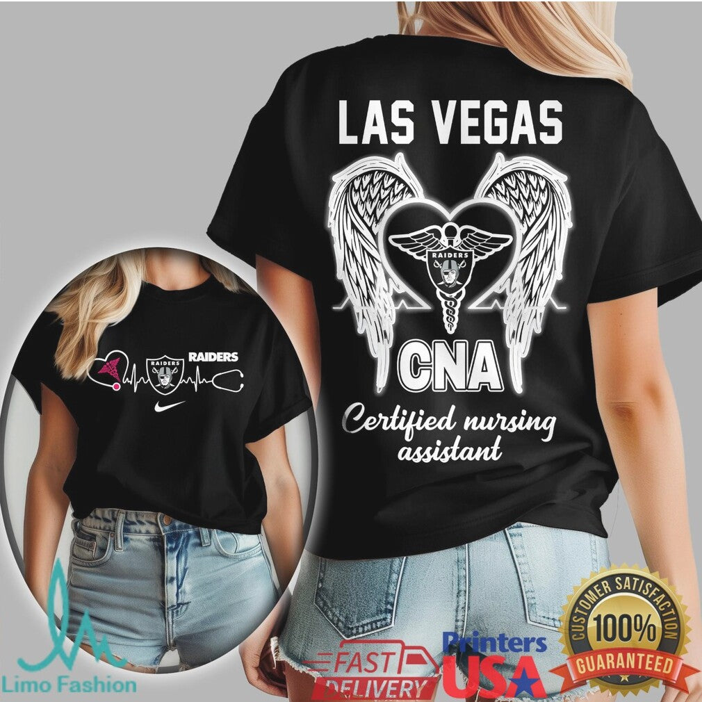 Las Vegas Raiders CNA Certified Nursing Assistant Fan T Shirt - Limotees LLC