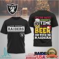 Las Vegas Raiders Christmas Beer Shirt “Most Wonderful Time for a Beer and the Raiders” - Limotees LLC