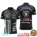 Las Vegas Raiders Custom Name USA 250th Anniversary Patriotic - Limotees LLC