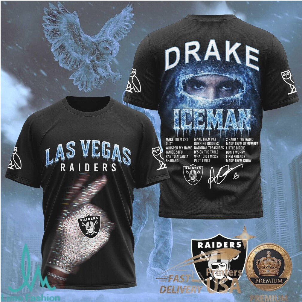 Las Vegas Raiders Drake Iceman OVO Hip Hop Sports Jersey - Limotees LLC