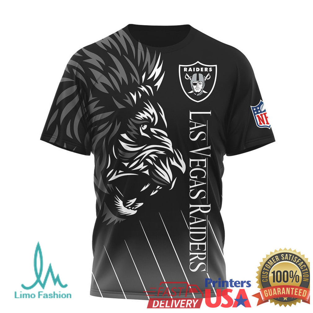Las Vegas Raiders Hakuna Matata The King Just Win Baby Black 3D T Shirt - Limotees LLC