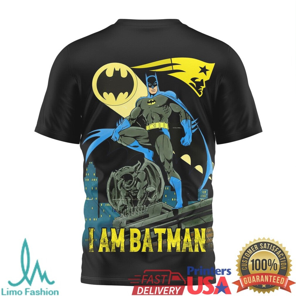 Las Vegas Raiders I Am Batman DC Comics Crossover NFL Football Graphic T Shirt - Limotees LLC