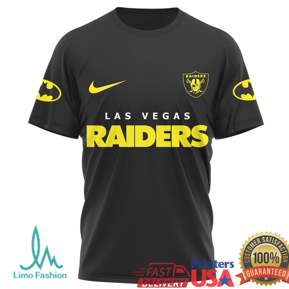 Las Vegas Raiders I Am Batman DC Comics Crossover NFL Football Graphic T Shirt - Limotees LLC
