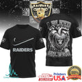 Las Vegas Raiders “I Bleed Black & Silver” Heart Graphic T Shirt - Limotees LLC