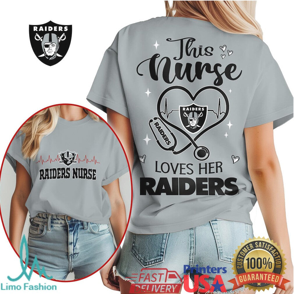 Las Vegas Raiders Nurse Stethoscope Heart Design - Limotees LLC