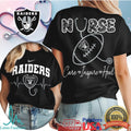 Las Vegas Raiders Nurse T Shirt Football Stethoscope Care Inspire Heal T Shirt
